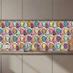 Patroon - Ovaal - Pastel keuken achterwand 2 middel 871 zz_3dshopping