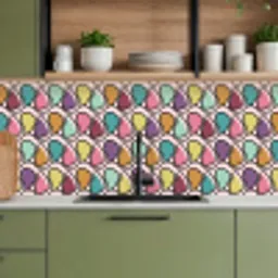 Patroon - Ovaal - Pastel keuken achterwand 2 middel 871 -sfeer3