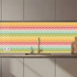 Patroon - Regenboog - Retro keuken achterwand 2 middel 871 zz_3dshopping
