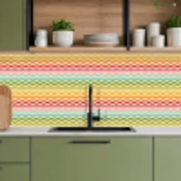 Patroon - Regenboog - Retro keuken achterwand 2 middel 871 -sfeer3