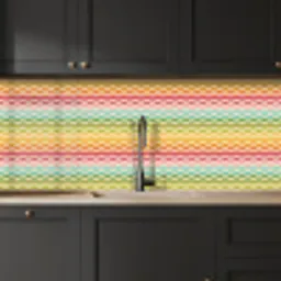 Patroon - Regenboog - Retro keuken achterwand 2 middel 871 -sfeer1