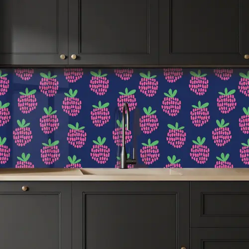 Patroon - Framboos - Retro keuken achterwand 2 middel 871 -sfeer1
