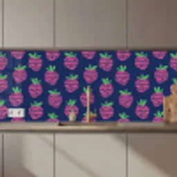 Patroon - Framboos - Retro keuken achterwand 2 middel 871 zz_3dshopping