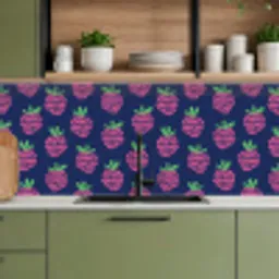 Patroon - Framboos - Retro keuken achterwand 2 middel 871 -sfeer3