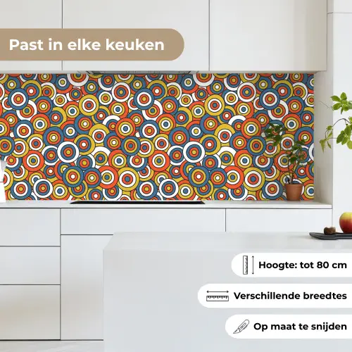Patroon - Retro - Cirkel keuken achterwand 2 middel 871 -sfeer4_NL