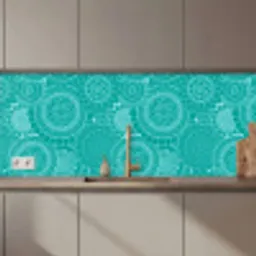Patroon - Zonnebloemen - Mandala keuken achterwand 2 middel 871 zz_3dshopping
