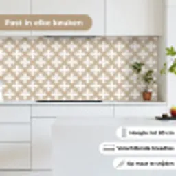 Patroon - Symmetrisch - Beige keuken achterwand 2 middel 871 -sfeer4_NL