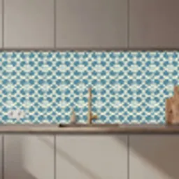 Patroon - Symmetrisch - Blauw keuken achterwand 2 middel 871 zz_3dshopping