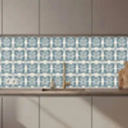 Dessin - Tegel - Blauw keuken achterwand 2 middel 871 zz_3dshopping