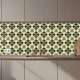 Patroon - Tegel - Groen keuken achterwand 2 middel 871 zz_3dshopping