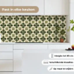 Patroon - Tegel - Groen keuken achterwand 2 middel 871 -sfeer4_NL