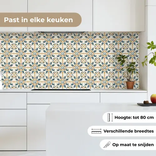 Patroon - Klassiek - Kleurrijk keuken achterwand 2 middel 871 -sfeer4_NL