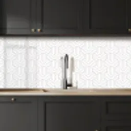 Patronen - Abstract - Zwart - Wit - Geometrie keuken achterwand 2 middel 871 -sfeer1