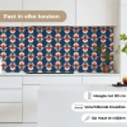 Patronen - Abstract - Bloemen keuken achterwand 2 middel 871 -sfeer4_NL
