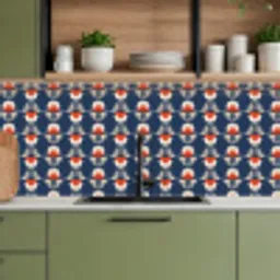 Patronen - Abstract - Bloemen keuken achterwand 2 middel 871 -sfeer3