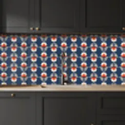 Patronen - Abstract - Bloemen keuken achterwand 2 middel 871 -sfeer1