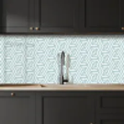 Patronen - Abstract - Groen - Geometrie keuken achterwand 2 middel 871 -sfeer1