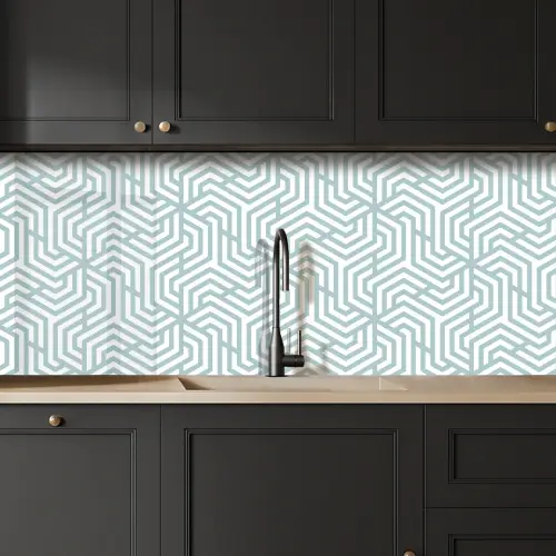 Patronen - Abstract - Driehoek - Geometrie keuken achterwand 2 middel 871 -sfeer1