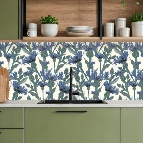 Patronen - Korenbloem - Natuur - Plant keuken achterwand 2 middel 871 -sfeer3