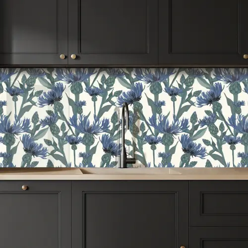 Patronen - Korenbloem - Natuur - Plant keuken achterwand 2 middel 871 -sfeer1