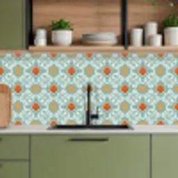 Patronen - Bloemen - Abstract keuken achterwand 2 middel 871 -sfeer3