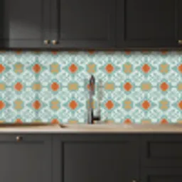 Patronen - Bloemen - Abstract keuken achterwand 2 middel 871 -sfeer1