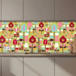 Patronen - Bloemen - Kleuren keuken achterwand 2 middel 871 zz_3dshopping