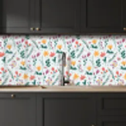 Patronen - Bloemen - Bladeren keuken achterwand 2 middel 871 -sfeer1