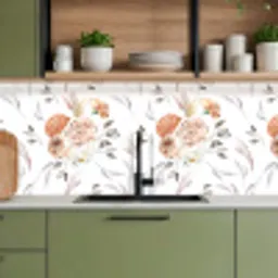 Patronen - Bloemen - Roos - Wit keuken achterwand 2 middel 871 -sfeer3