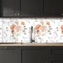Patronen - Bloemen - Roos - Wit keuken achterwand 2 middel 871 -sfeer1