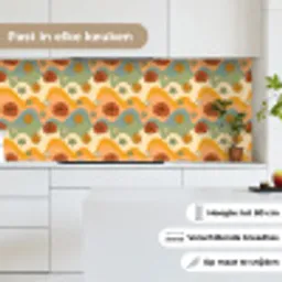 Patronen - Bloemen - Vintage keuken achterwand 2 middel 871 -sfeer4_NL