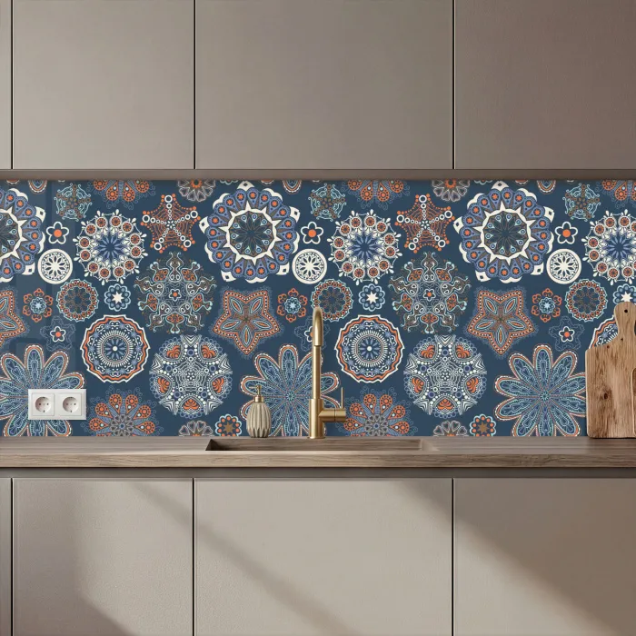 Patronen - Ornament - Versiering keuken achterwand 2 middel 871 zz_3dshopping