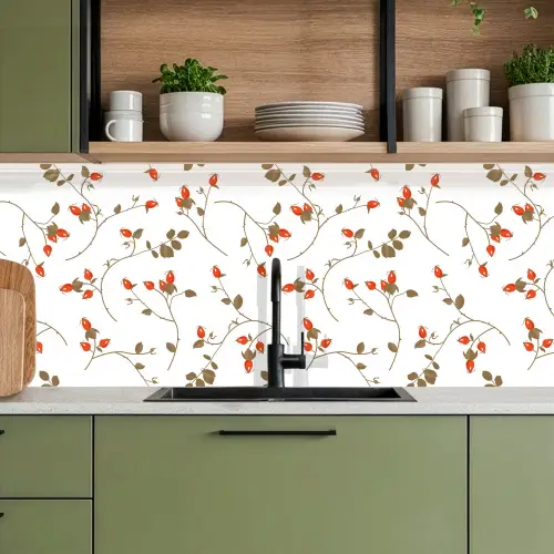 Patronen - Planten - Romantisch - Botanisch keuken achterwand 2 middel 871 -sfeer3