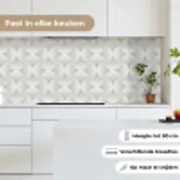 Patronen - Zilver - Retro keuken achterwand 2 middel 871 -sfeer4_NL