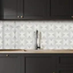 Patronen - Zilver - Retro keuken achterwand 2 middel 871 -sfeer1