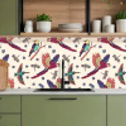 Patronen - Vintage - Vogels keuken achterwand 2 middel 871 -sfeer3