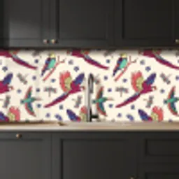 Patronen - Vintage - Vogels keuken achterwand 2 middel 871 -sfeer1