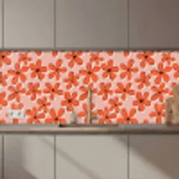 Patronen - Vintage - Bloem keuken achterwand 2 middel 871 zz_3dshopping