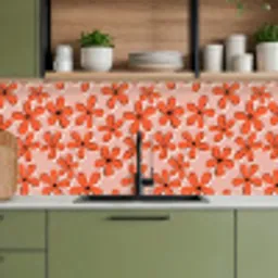 Patronen - Vintage - Bloem keuken achterwand 2 middel 871 -sfeer3