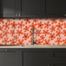 Patronen - Vintage - Bloem keuken achterwand 2 middel 871 -sfeer1