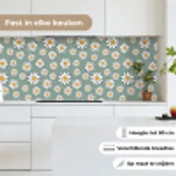 Patronen - Vintage - Bloemen - Madelief keuken achterwand 2 middel 871 -sfeer4_NL