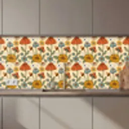 Patronen - Vintage - Bloemen - Ogen keuken achterwand 2 middel 871 zz_3dshopping