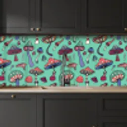 Patronen - Vintage - Paddenstoelen - Natuur keuken achterwand 2 middel 871 -sfeer1