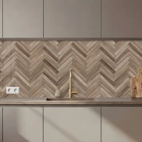 Patronen - Hout - Bruin keuken achterwand 2 middel 871 zz_3dshopping