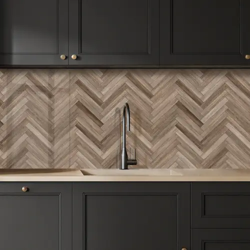 Patronen - Hout - Bruin keuken achterwand 2 middel 871 -sfeer1