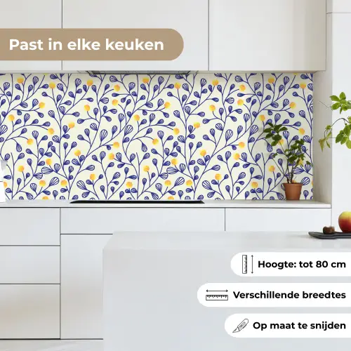 Patronen - Geel - Minimalistisch keuken achterwand 2 middel 871 -sfeer4_NL