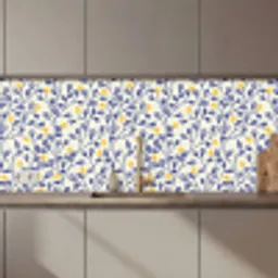 Patronen - Geel - Minimalistisch keuken achterwand 2 middel 871 zz_3dshopping