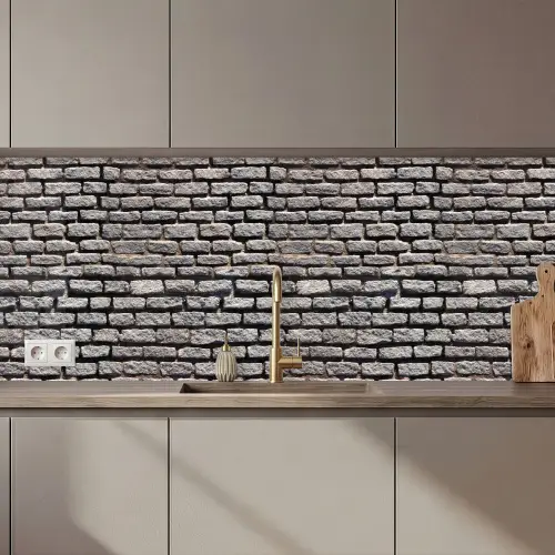 Bestraat - Robuust - Muur - Stenen keuken achterwand 2 middel 871 zz_3dshopping