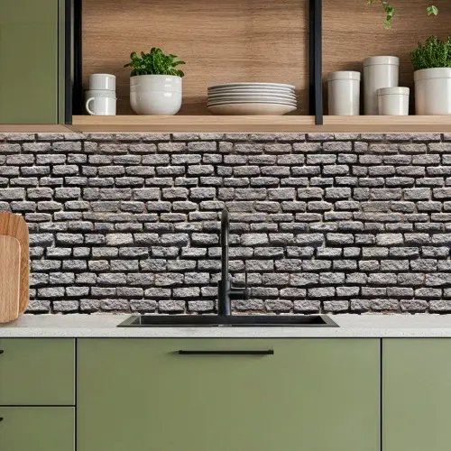 Bestraat - Robuust - Muur - Stenen keuken achterwand 2 middel 871 -sfeer3