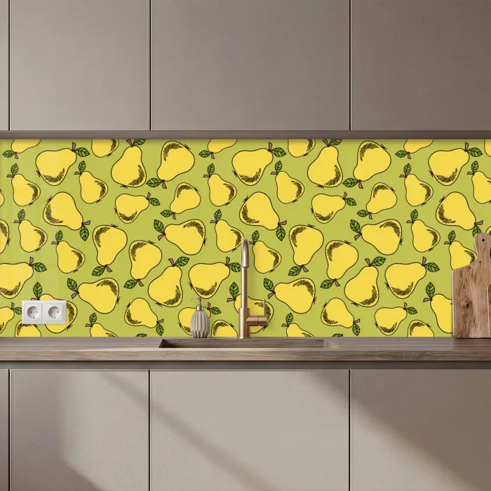 Peer - Fruit - Vintage - Patronen keuken achterwand 2 middel 871 zz_3dshopping